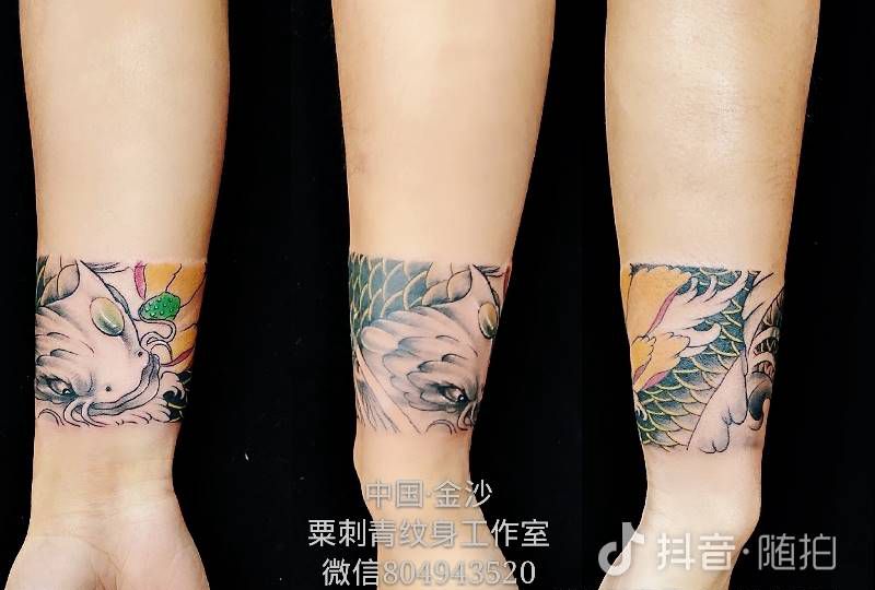 臂环纹身图片_手臂老传统纹身图案