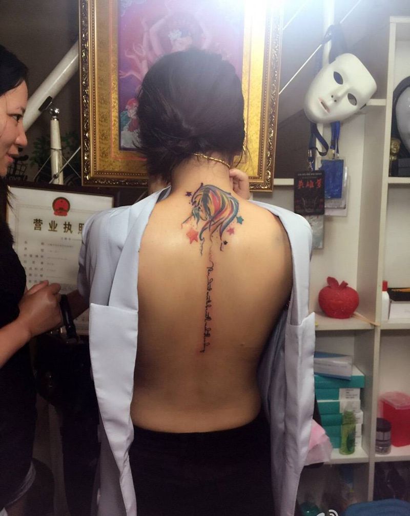 水墨风纹身图片