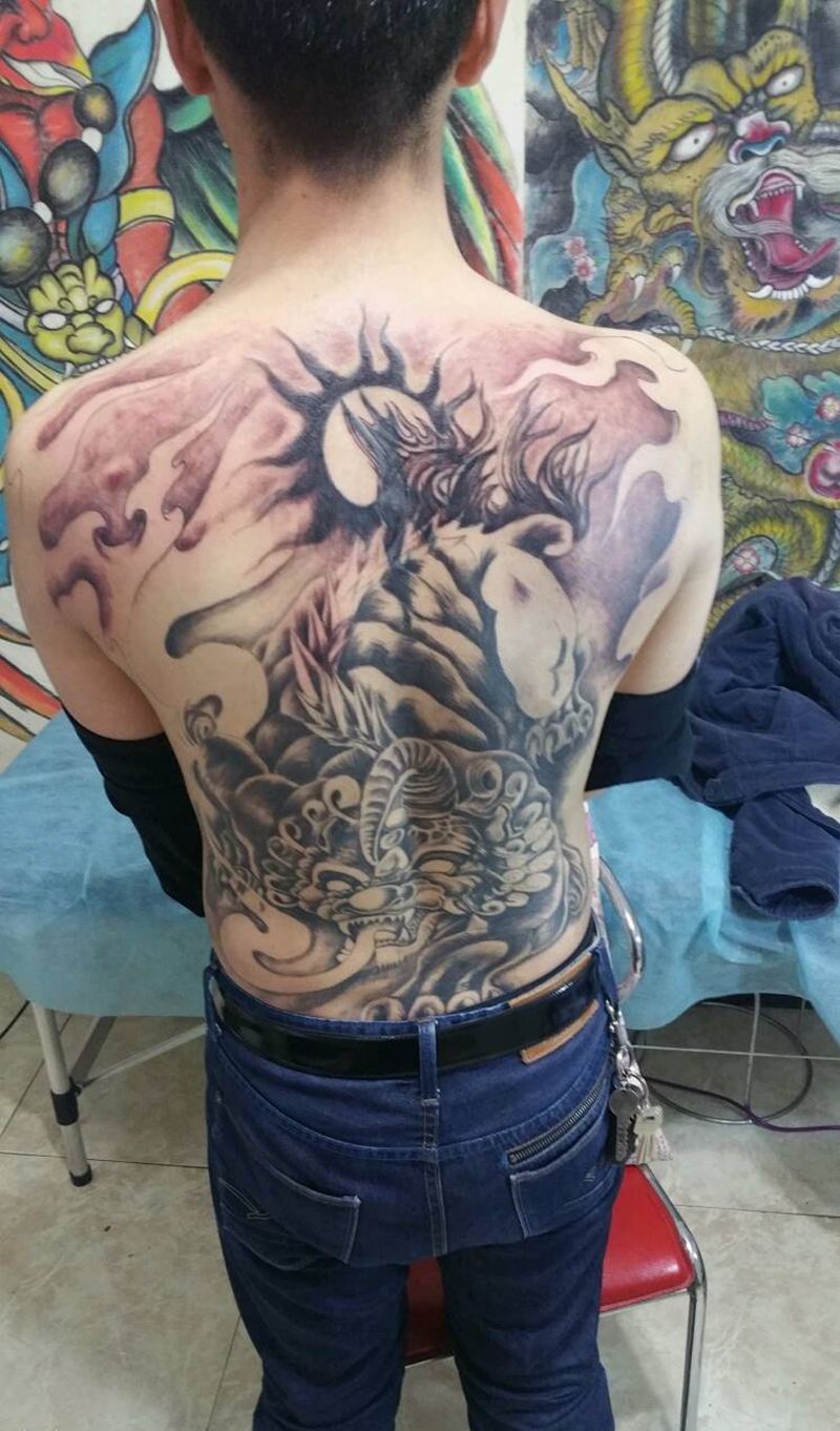 独角兽纹身图片