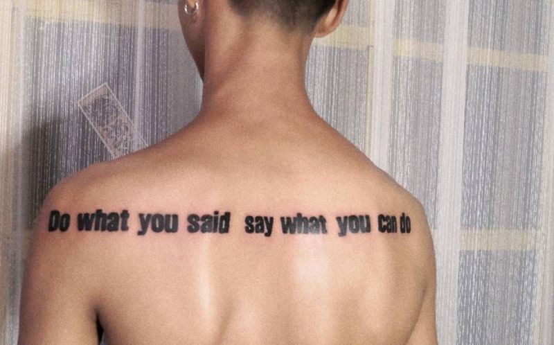 做你说过的 说你能做的纹身图片_英文纹身图案