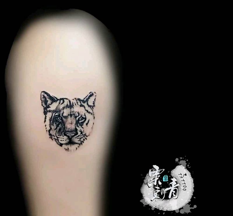 虎头纹身图片