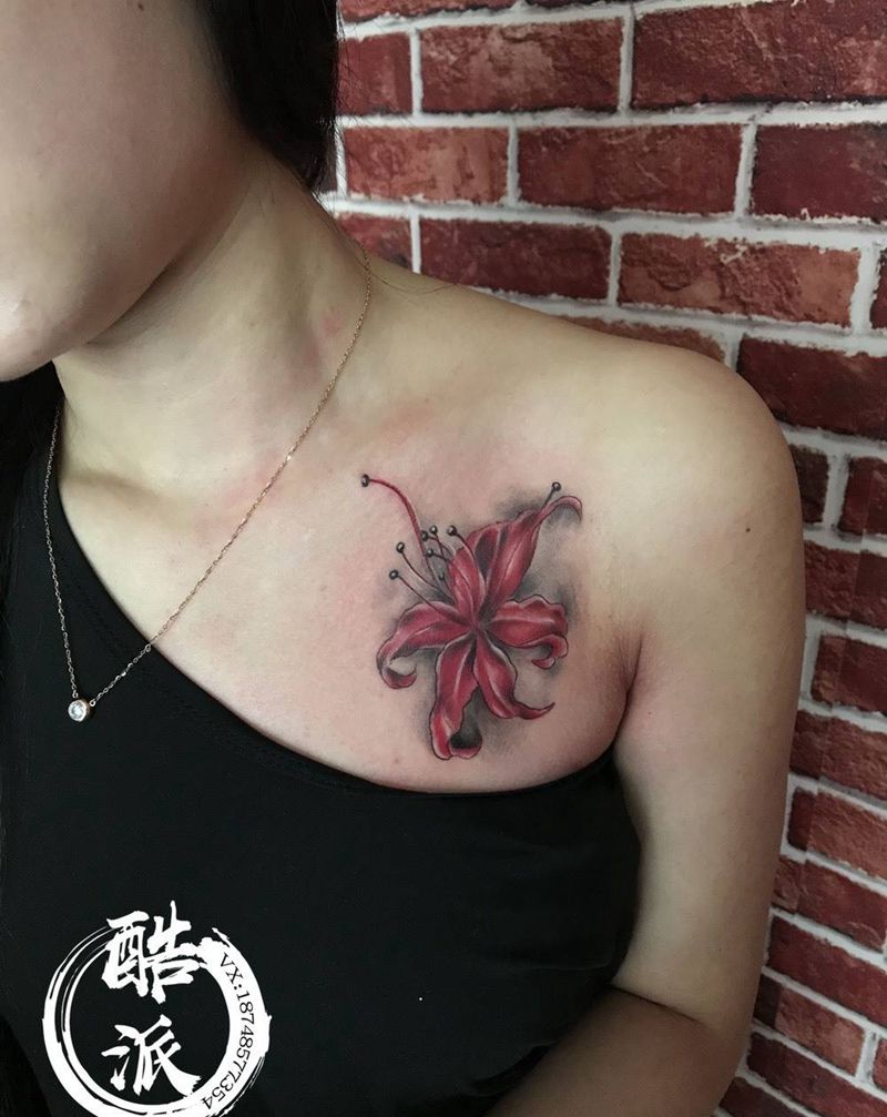 彼岸花纹身图片