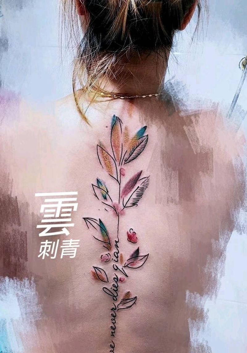 水彩纹身图片_小清新纹身图案
