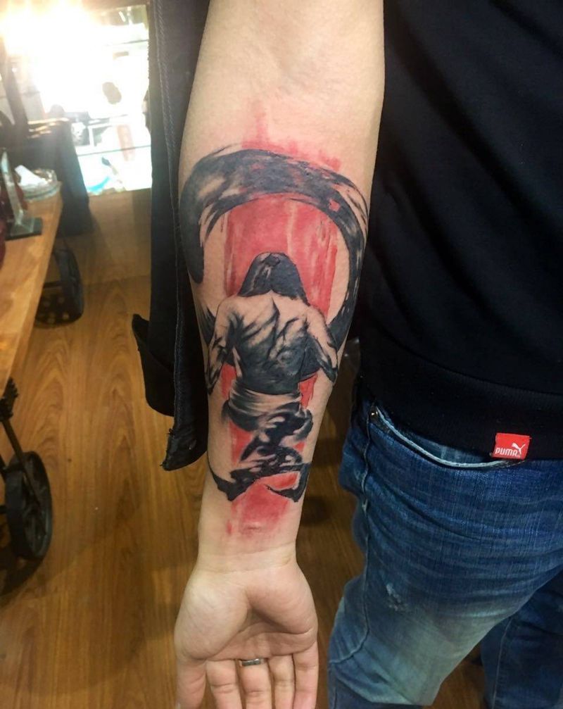 水墨风纹身图片