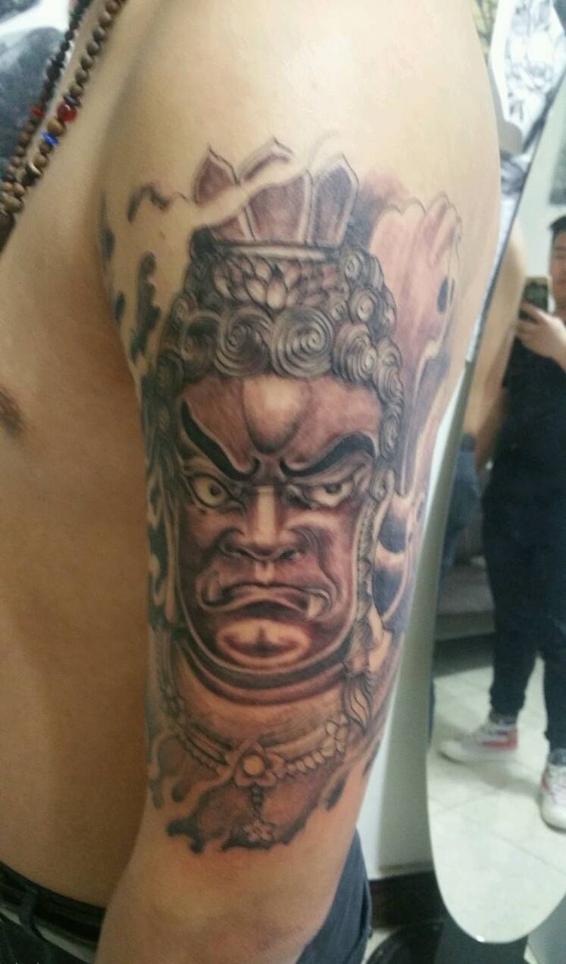明王纹身图片