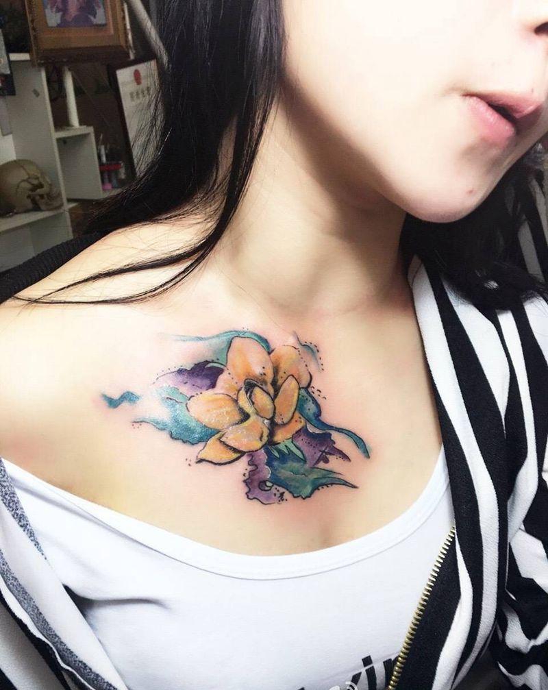 水墨风纹身图片