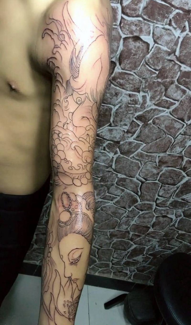 花臂纹身图片