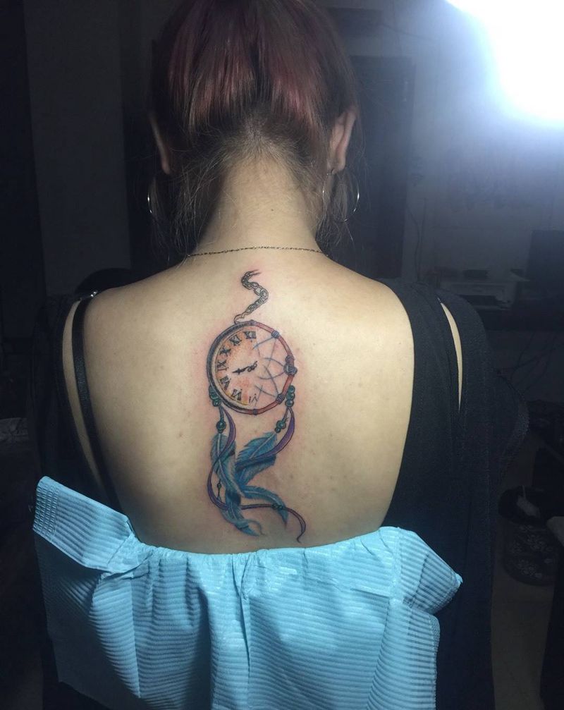 扑梦网纹身图片_成品背部清新贴纸纹身图案