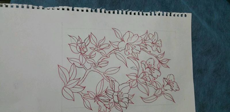 杜鹃花纹身图片