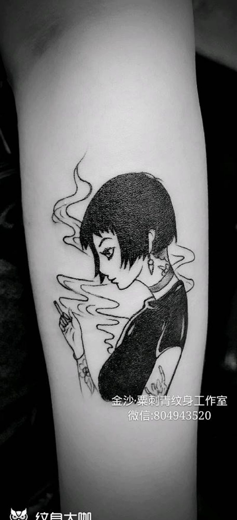 School纹身图片_手臂Old School纹身图案