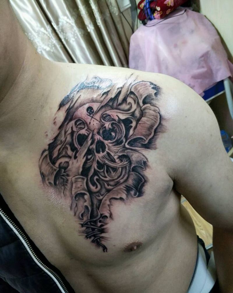 孕育中的小海盗纹身图片