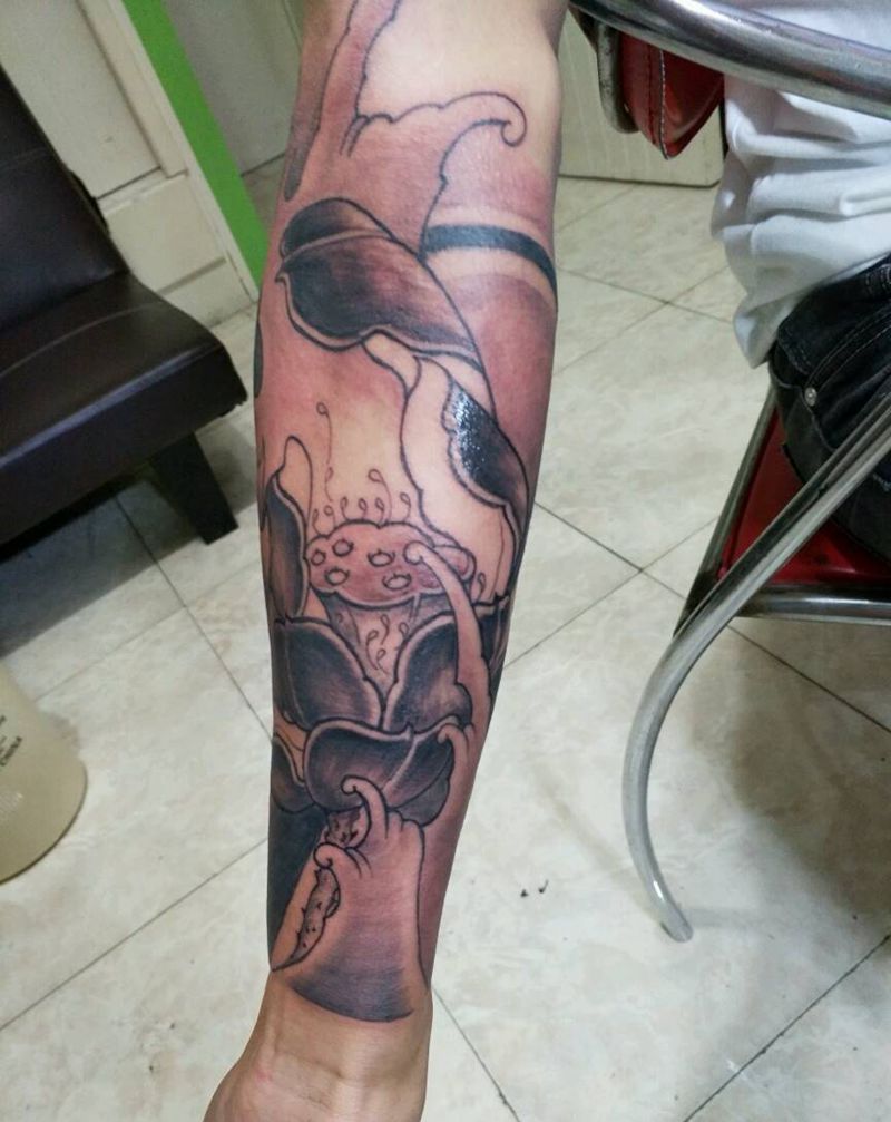 爱莲说纹身图片