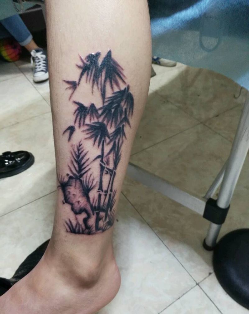 竹保平安纹身图片