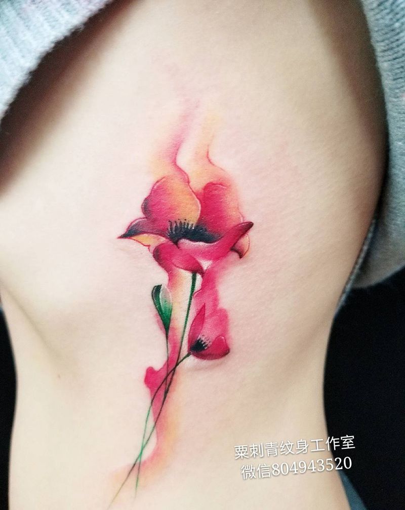 罂粟花纹身图片