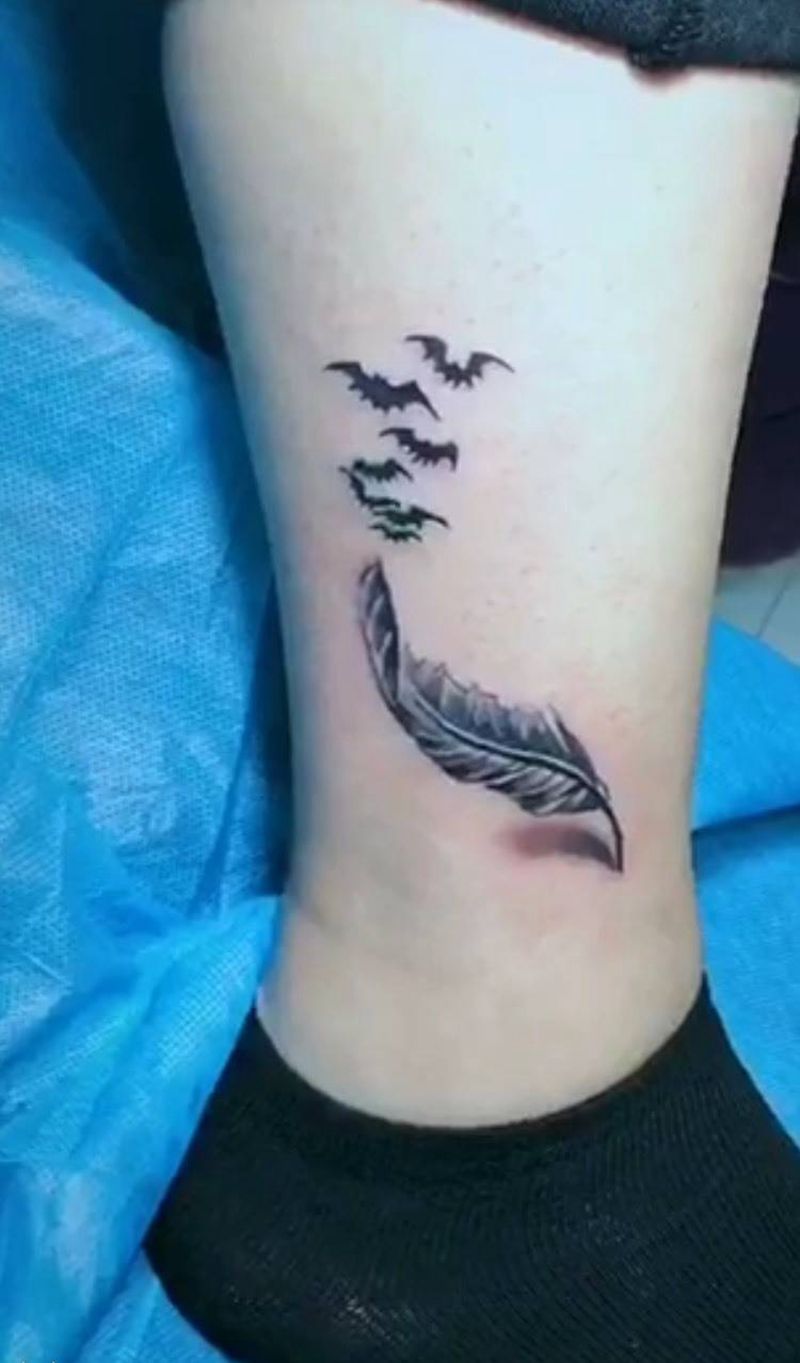 羽毛纹身图片