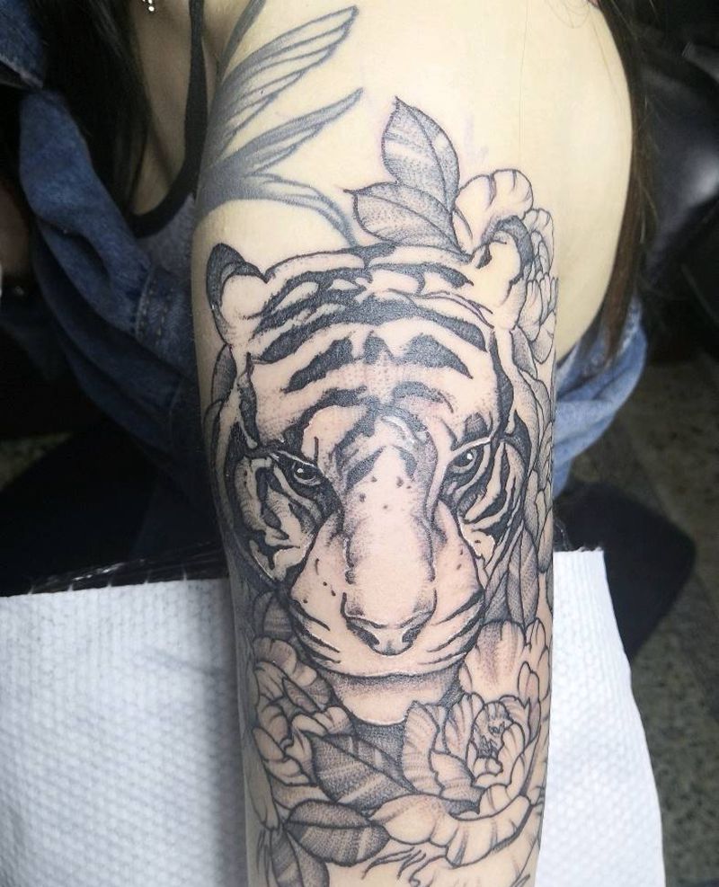 老虎纹身图片