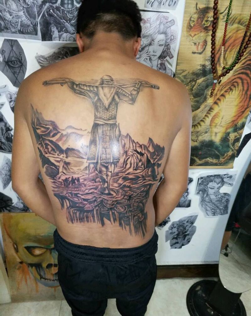 再回首纹身图片