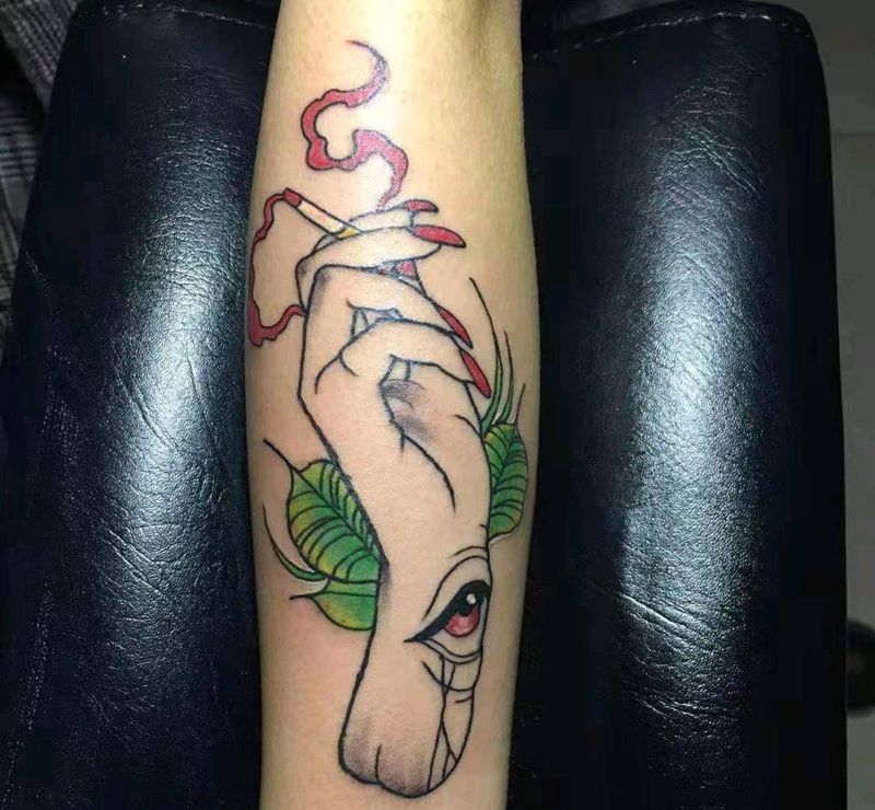 小清新纹身图片_手臂纹身图案