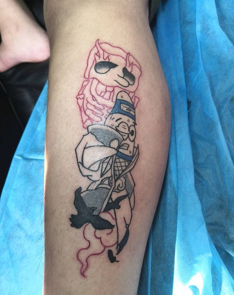 海绵宝宝未完纹身图片_New School纹身图案