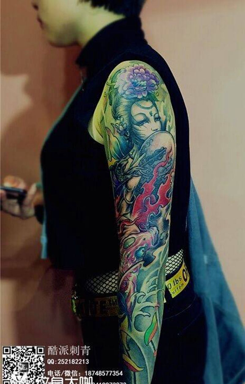 花臂纹身图片