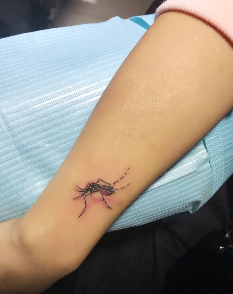 昆虫 蚊子纹身图片