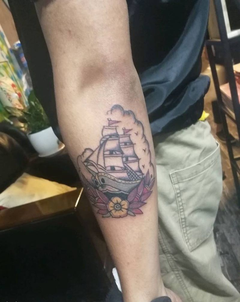 船纹身图片
