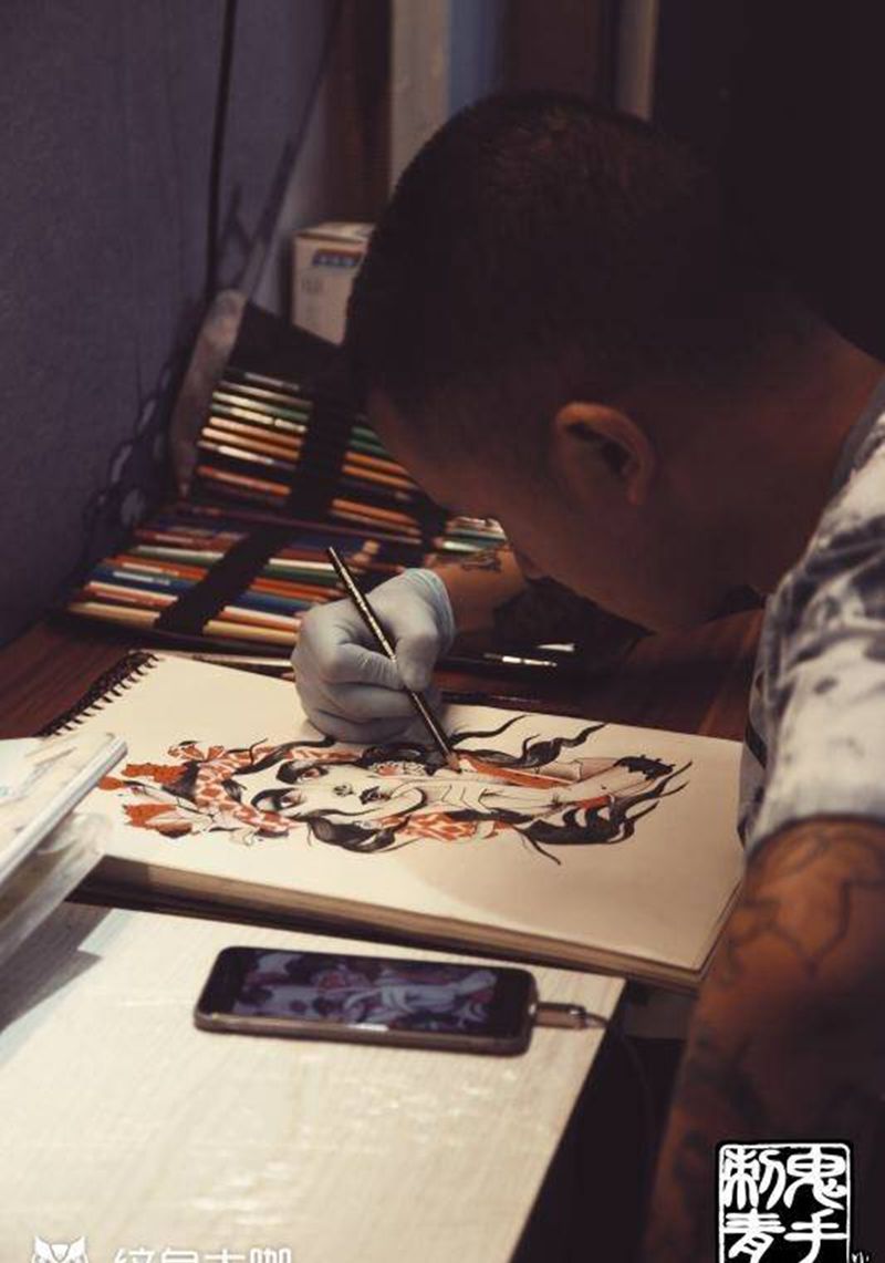 鬼手纹身4.4日日常纹身图片_鬼手云南昆明纹身图案