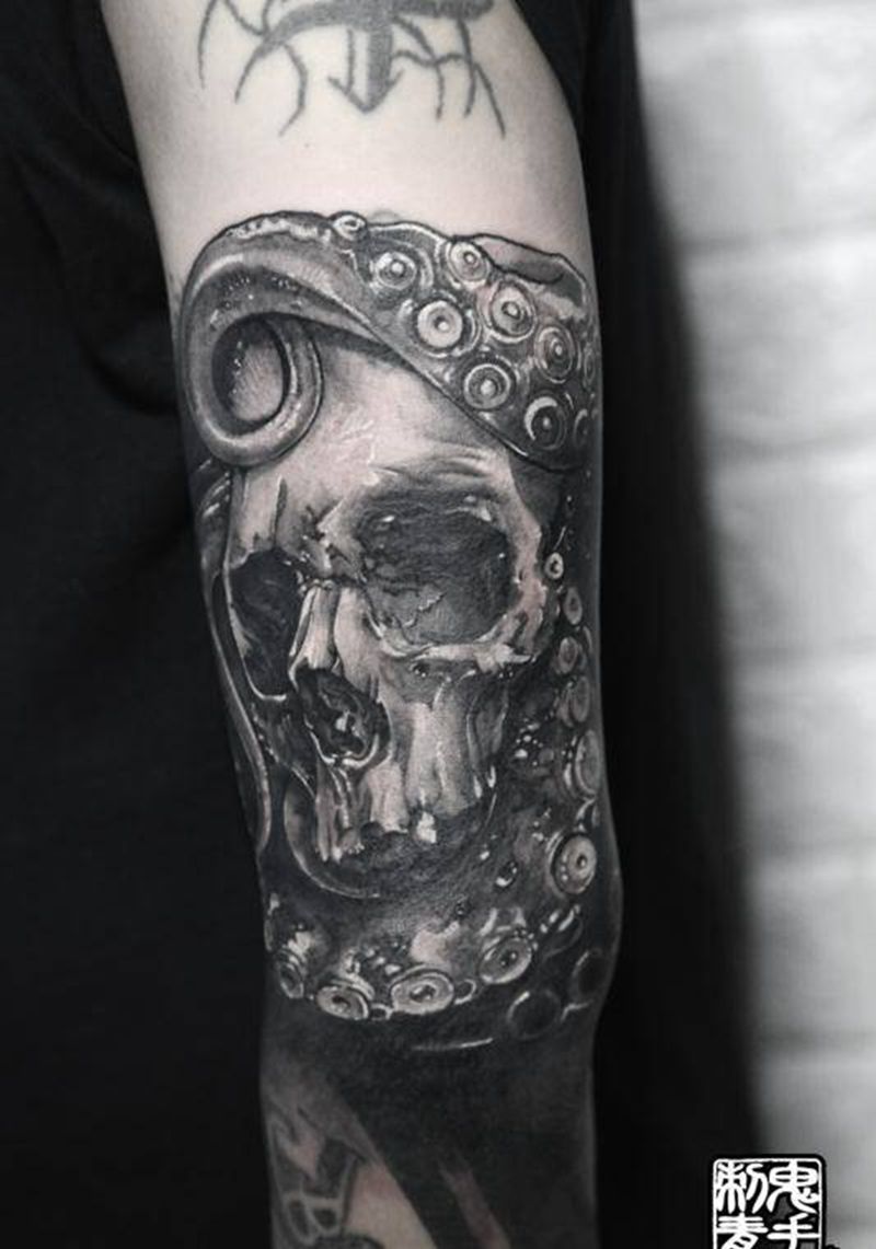 鬼手纹身6.12日作品纹身图片_昆明鬼手云南纹身图案
