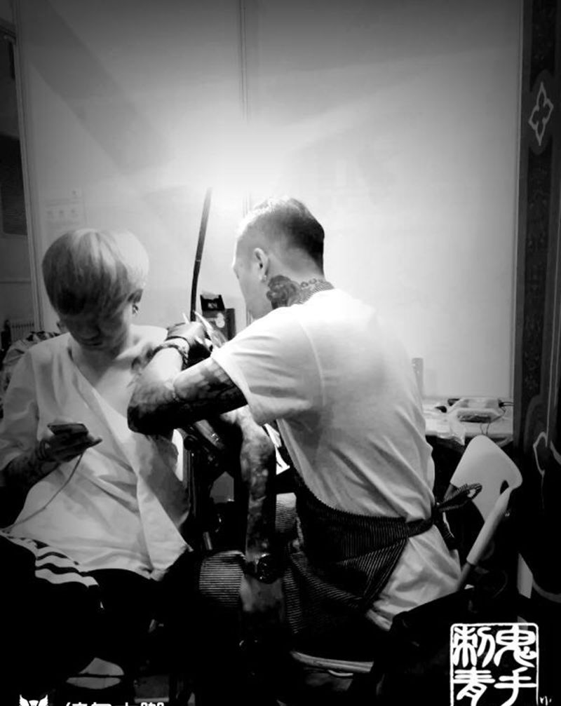 廊坊展览纹身图片_鬼手纹身图案