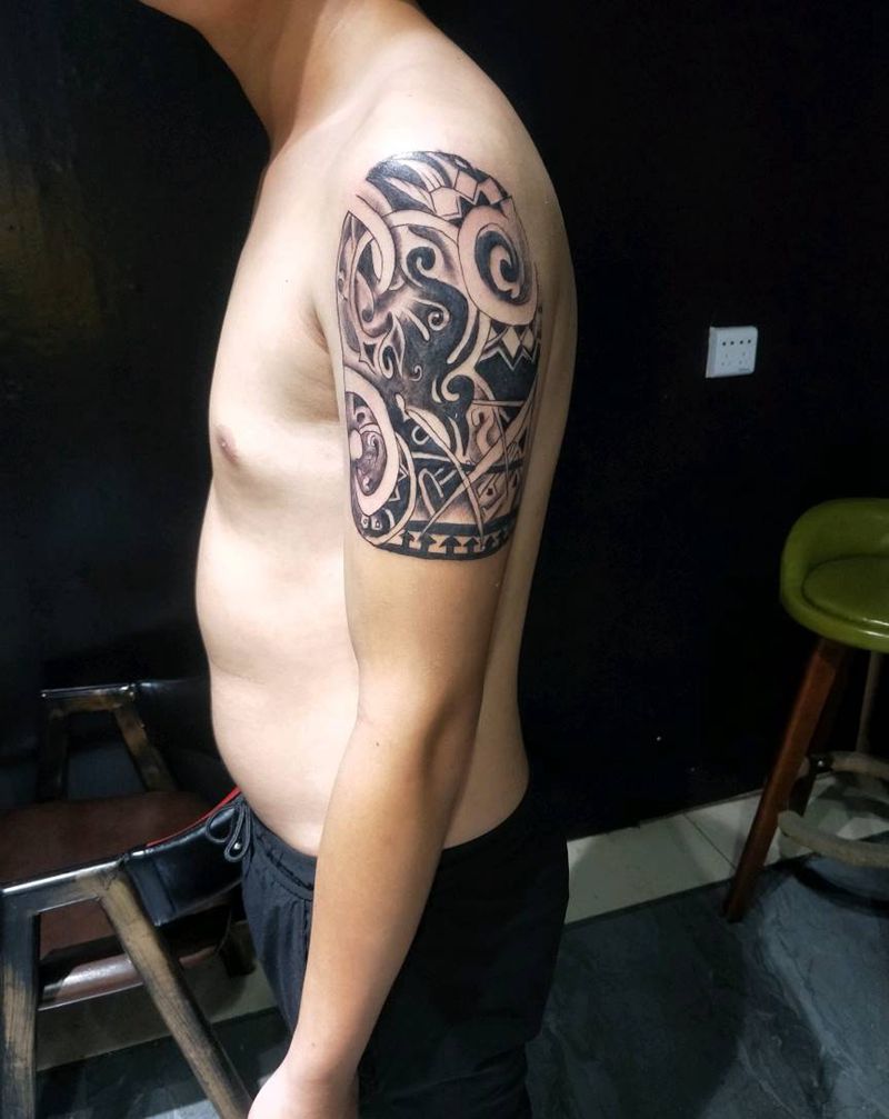 图腾纹身图片_手部纹身图案