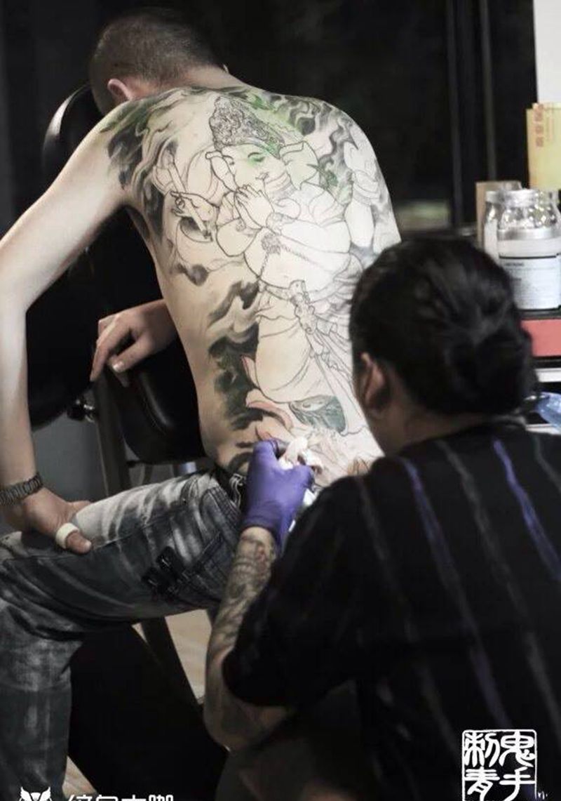 师傅纹身图片