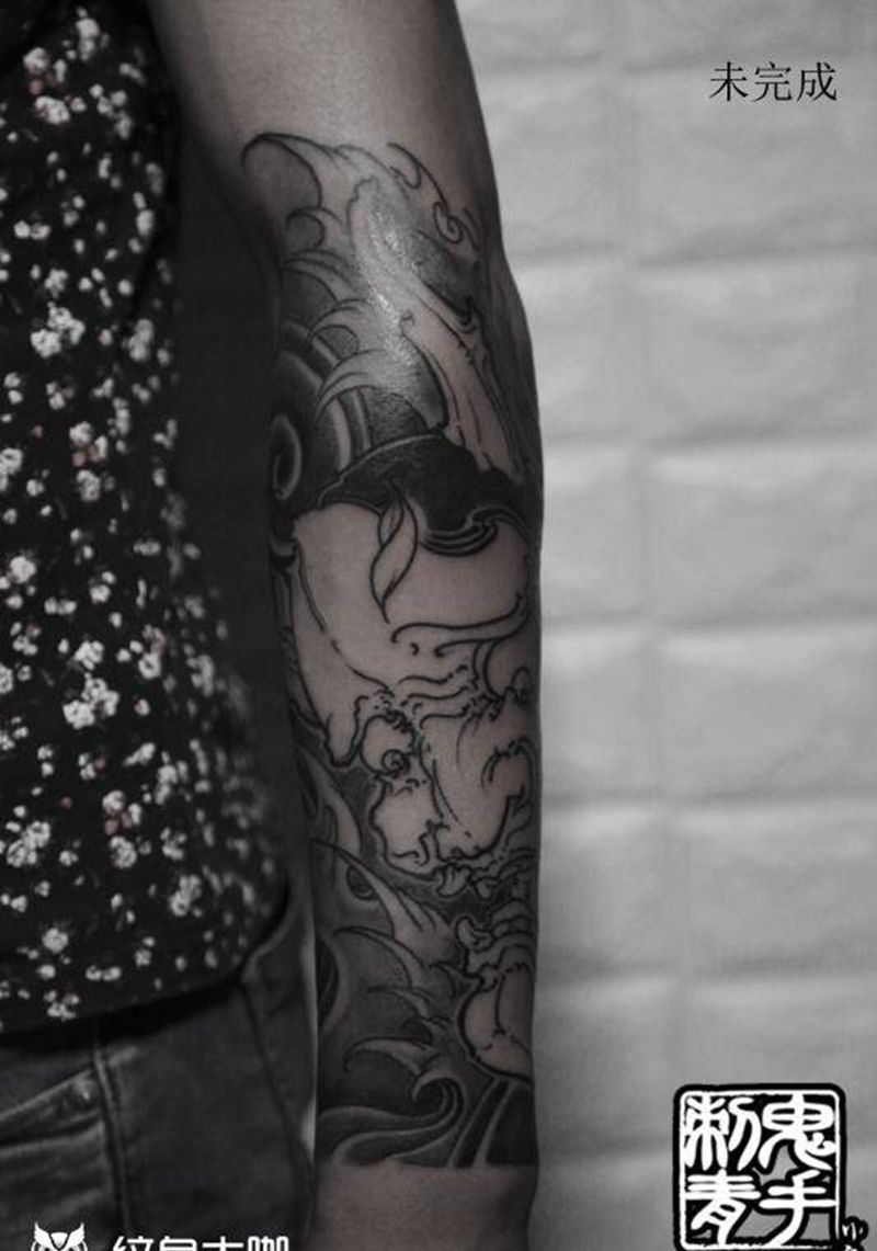 鬼手纹身6.20日作品纹身图片_鬼手昆明云南纹身图案