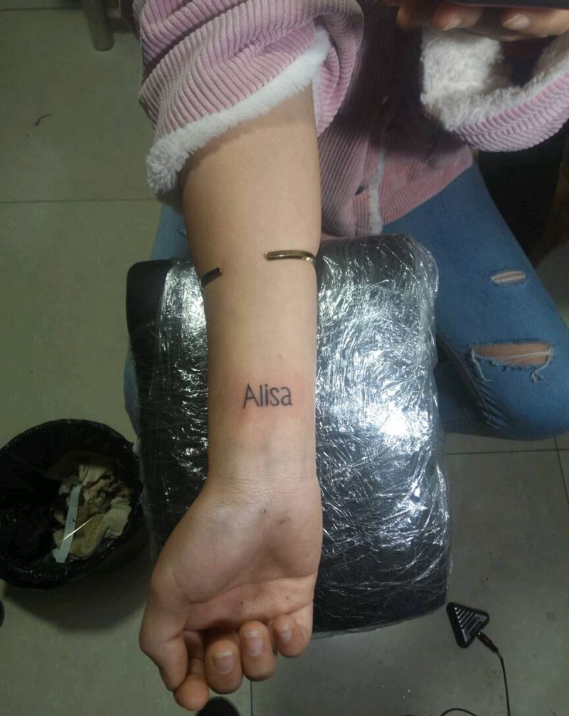 几个小字母纹身图片