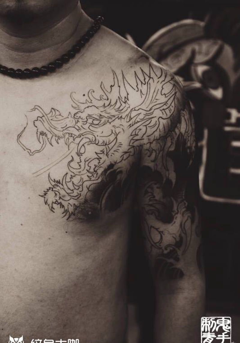 鬼手纹身12.19作品鉴赏纹身图片_成品肩部背部手部脚部手臂腹部鬼手昆明纹身图案
