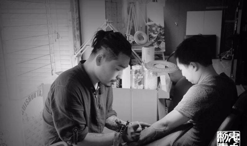 鬼手纹身首席纹身师纹身图片_鬼手昆明成品纹身图案