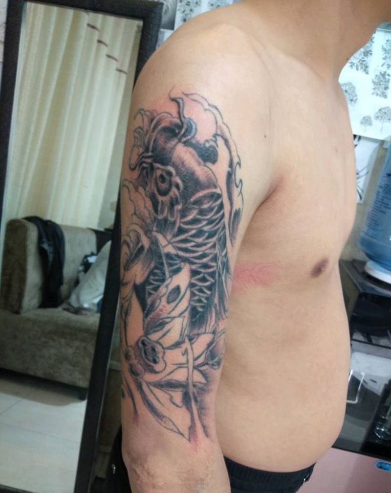 上色纹身图片_手臂纹身图案