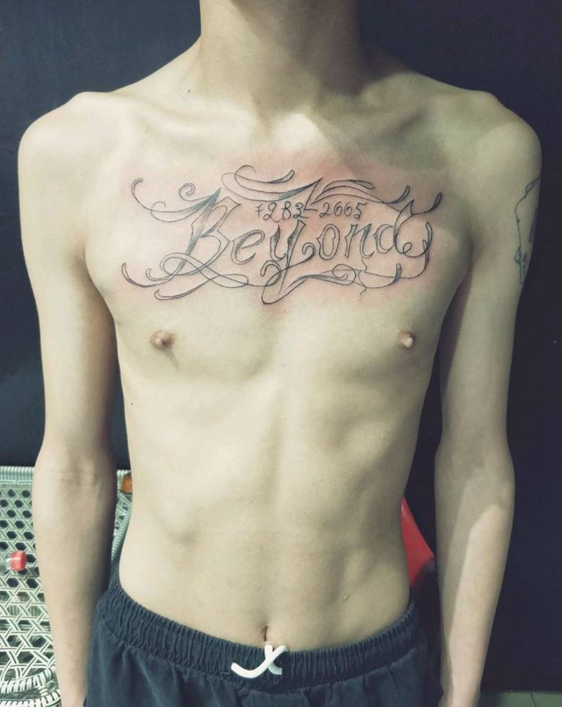 花体字纹身图片_花体字纹身图案