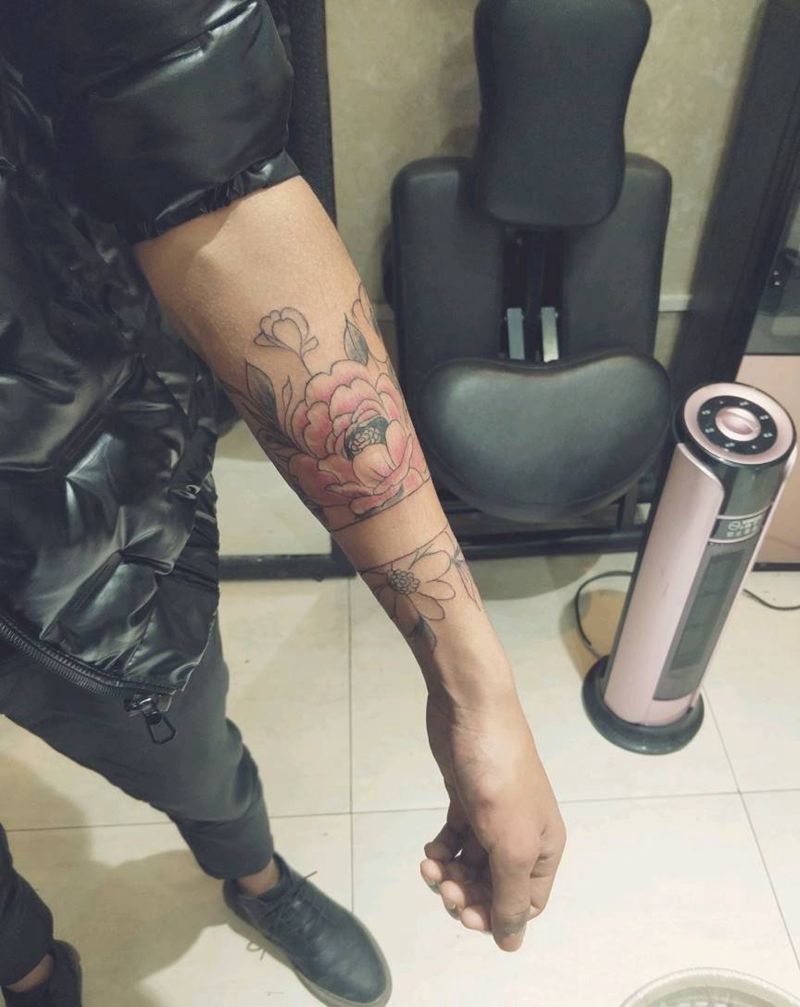 手环 花纹身图片_手臂纹身图案