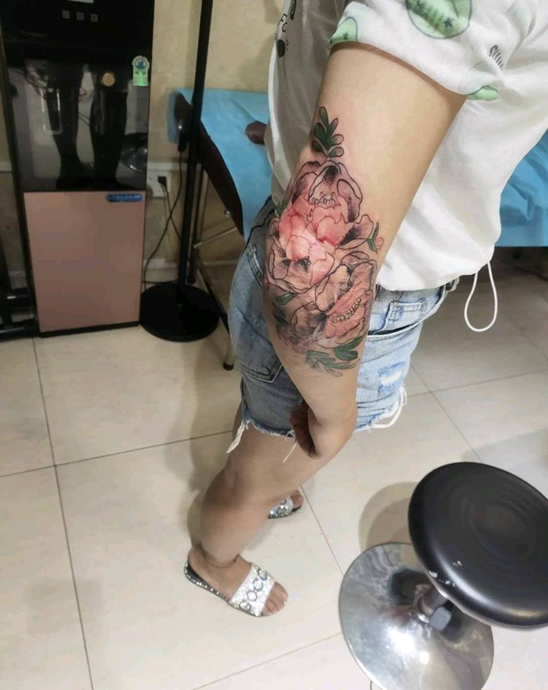 疤痕遮盖纹身图片_手臂纹身图案