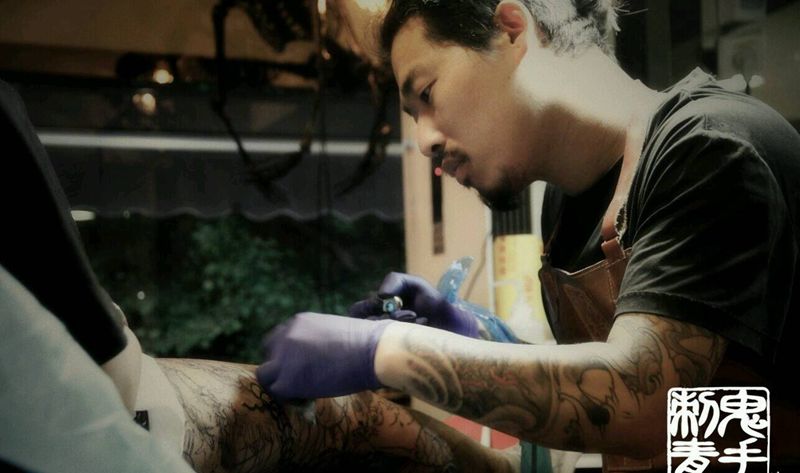 鬼手纹身小鬼师傅纹身图片_昆明纹身图案