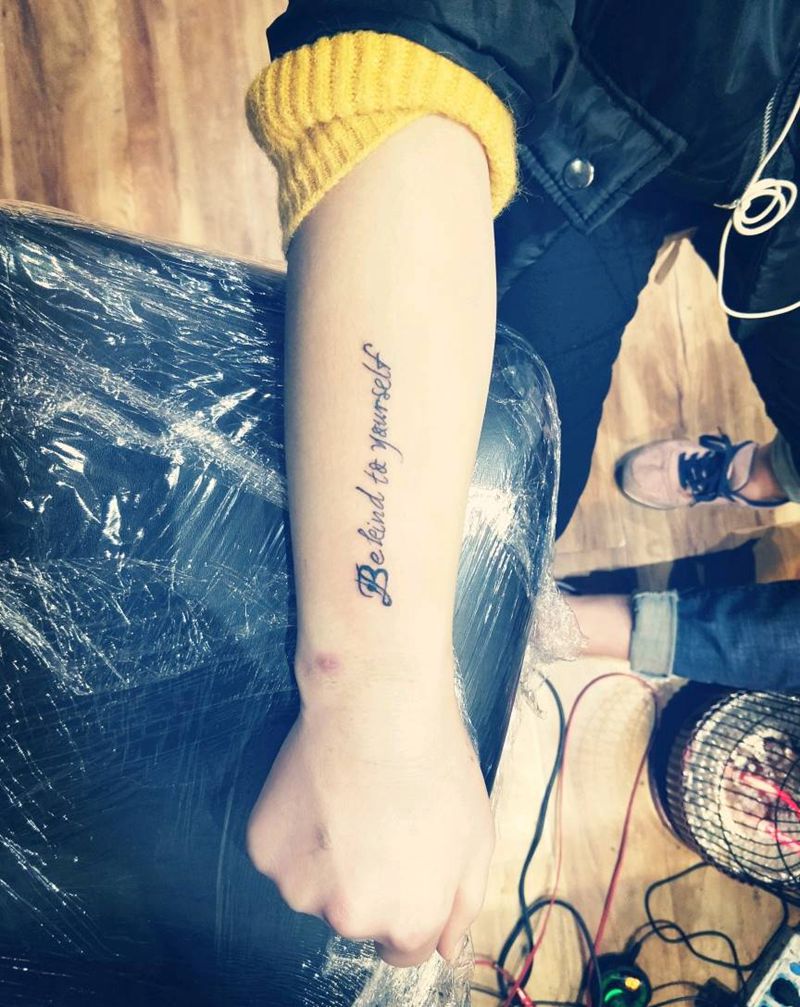 小清新 英文纹身图片