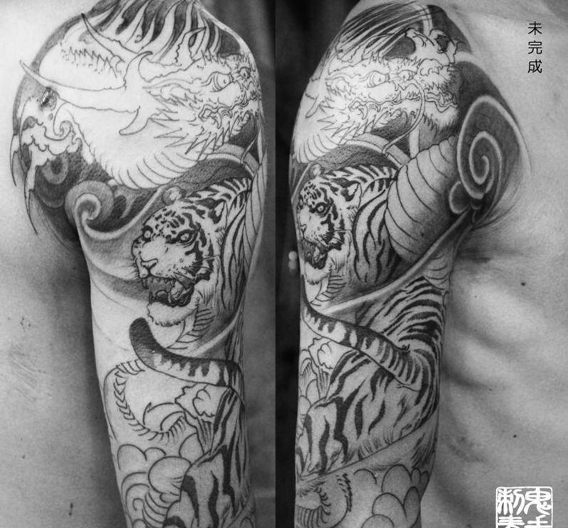 昆明鬼手纹身11.14作品鉴赏纹身图片_成品肩部背部手部脚部臀部胸部昆明鬼手纹身图案