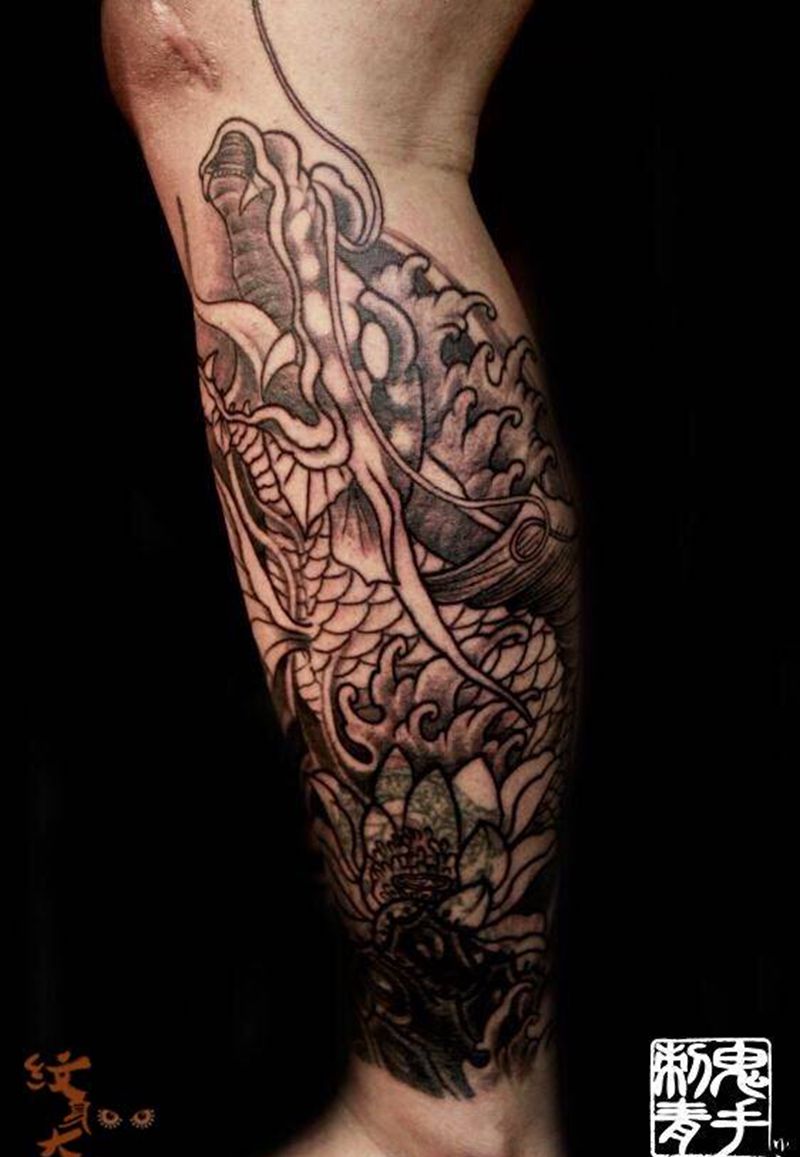 鬼手纹身小鬼店纹身图片