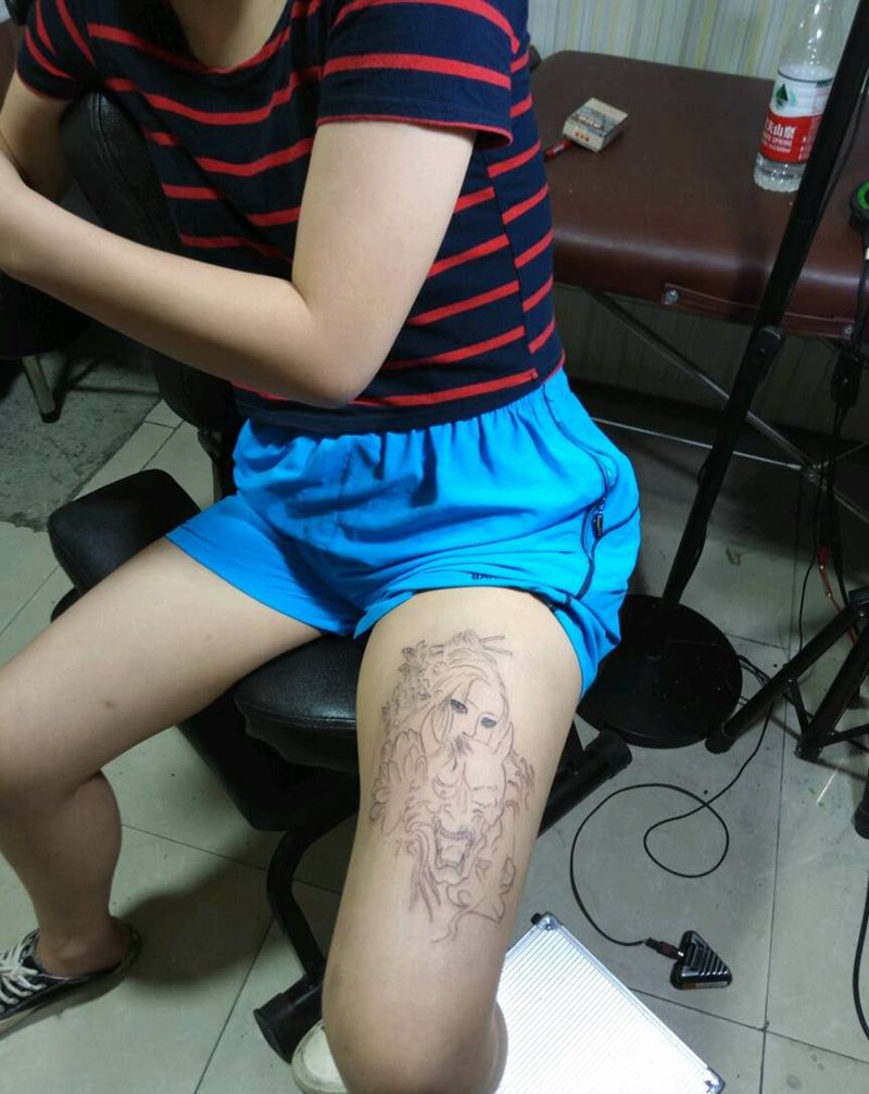 下次上色纹身图片