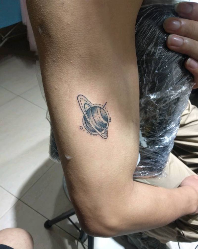 星空纹身图片_手臂纹身图案