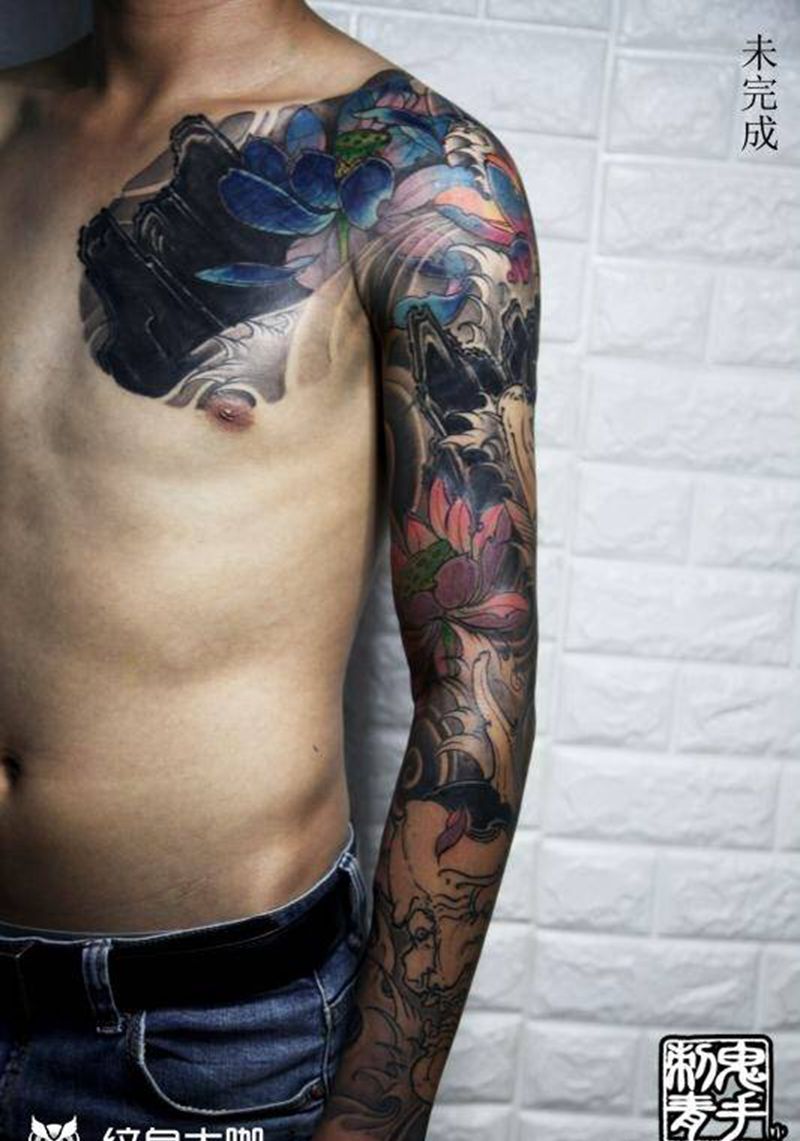 鬼手纹身7.30日作品纹身图片_鬼手昆明云南纹身图案