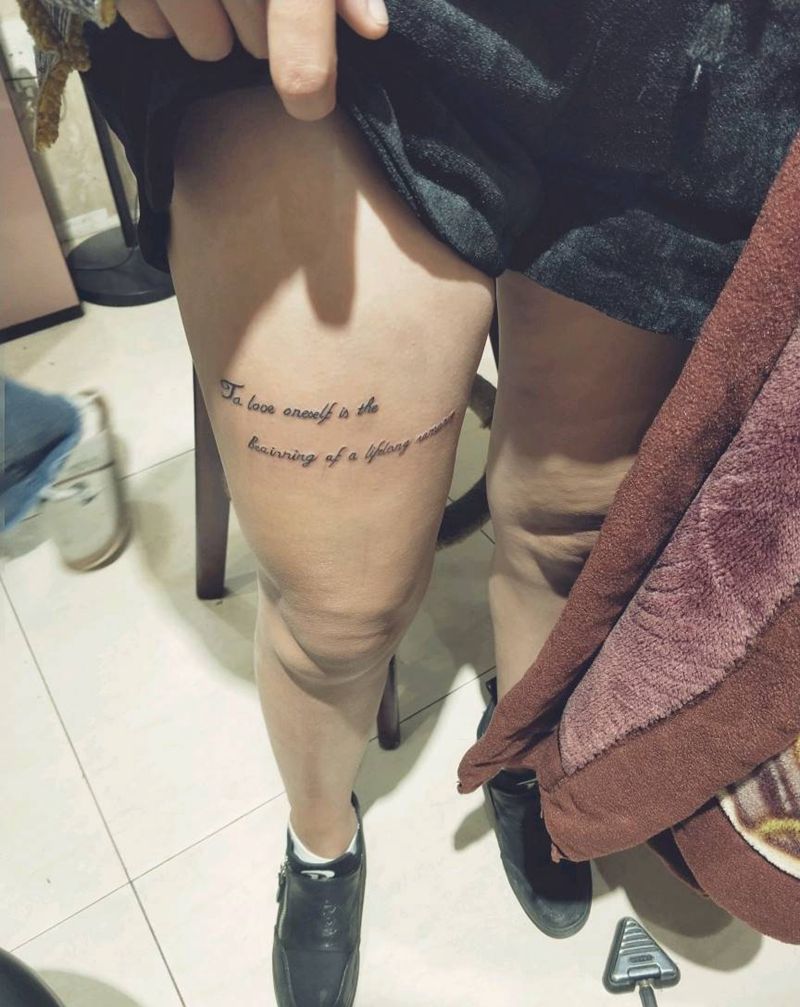 小清新纹身图片_脚部纹身图案