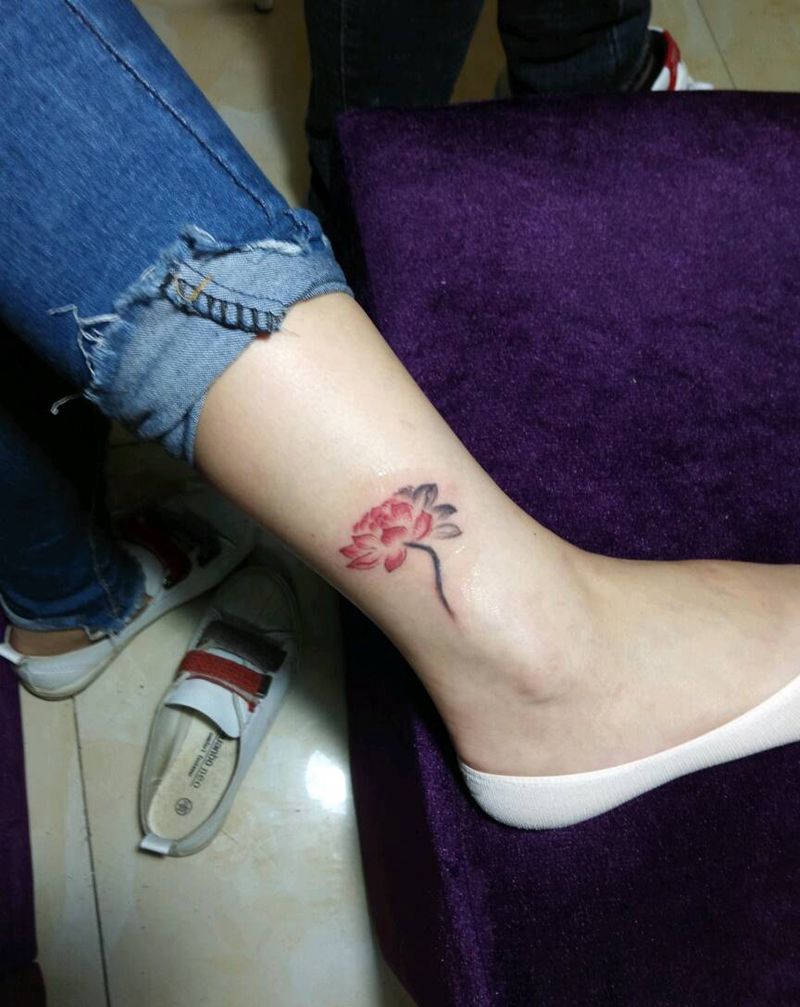 荷花……纹身图片