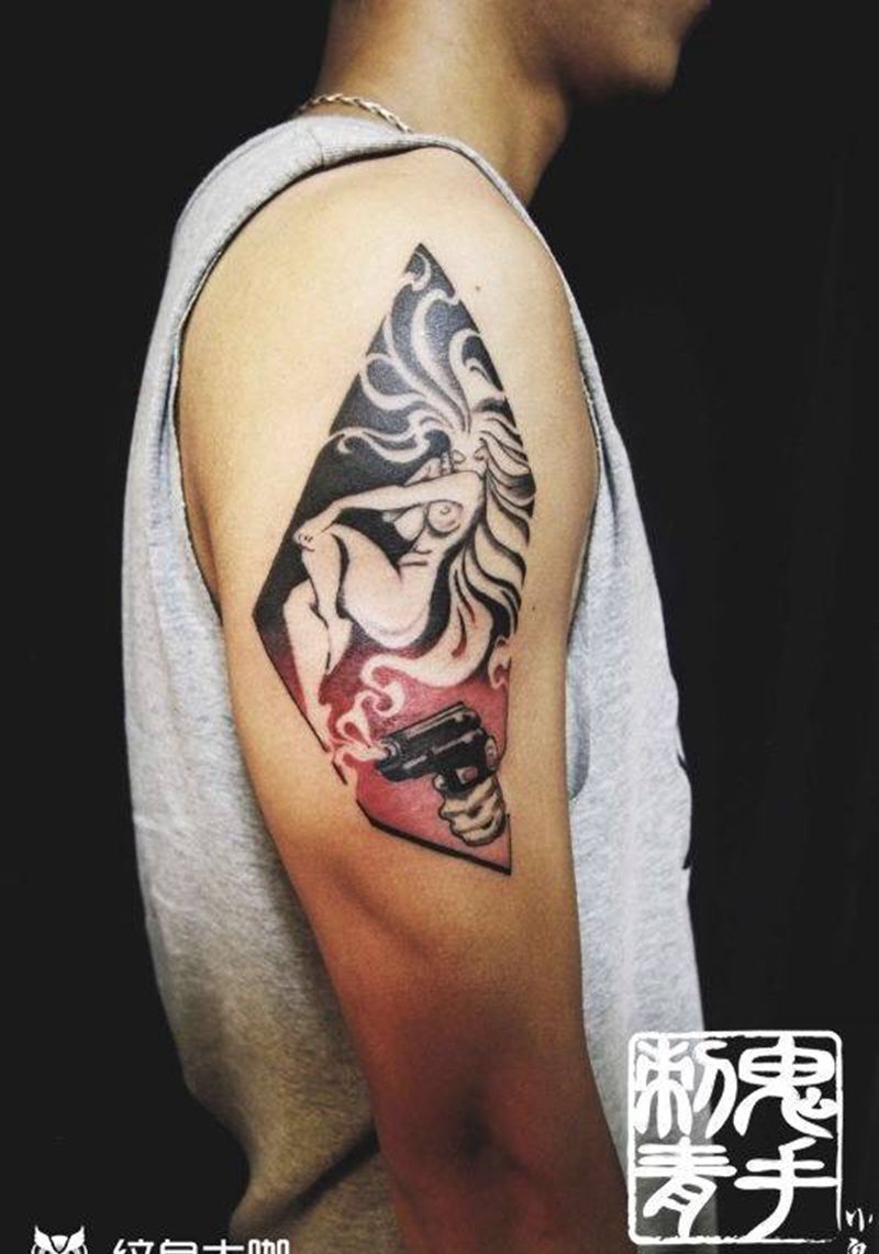昆明鬼手纹身8.28作品鉴赏纹身图片_鬼手昆明成品纹身图案