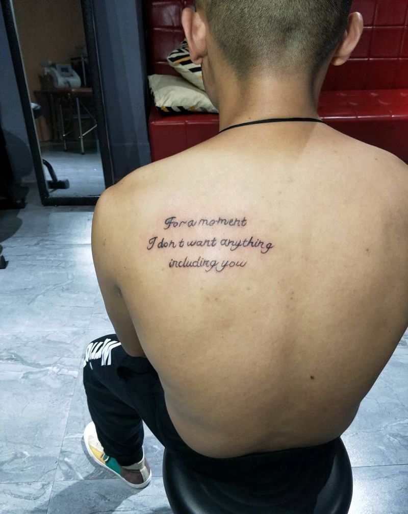 英文纹身图片_背部纹身图案